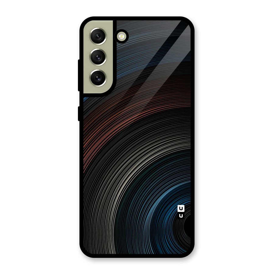 Dark Shade Swirls Glass Back Case for Galaxy S21 FE 5G
