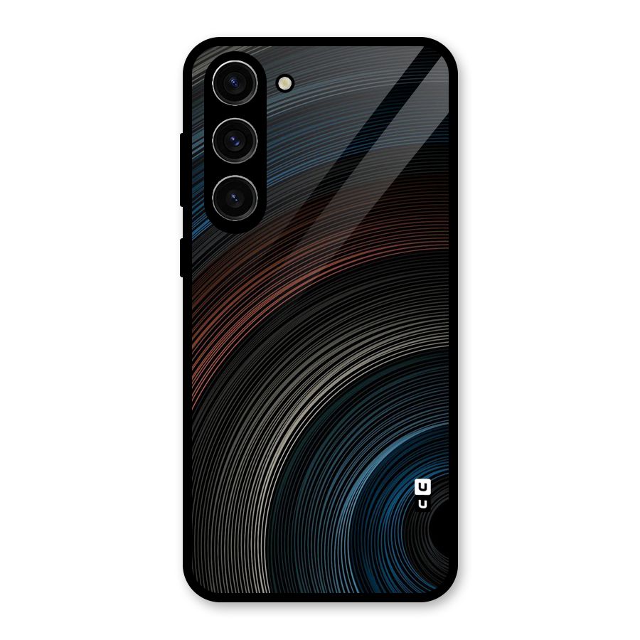 Dark Shade Swirls Glass Back Case for Galaxy S23 Plus