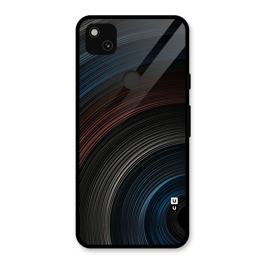 Dark Shade Swirls Glass Back Case for Google Pixel 4a