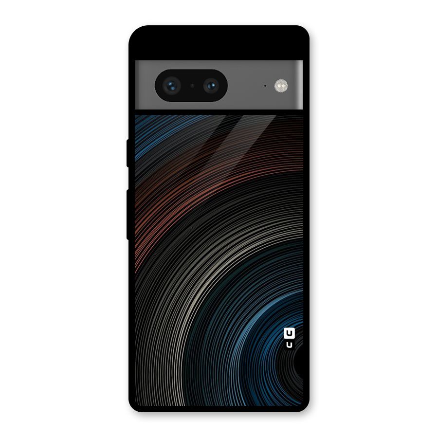 Dark Shade Swirls Glass Back Case for Google Pixel 7