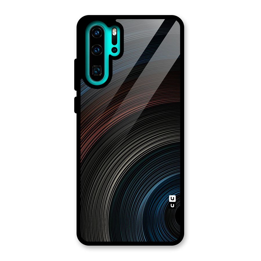 Dark Shade Swirls Glass Back Case for Huawei P30 Pro