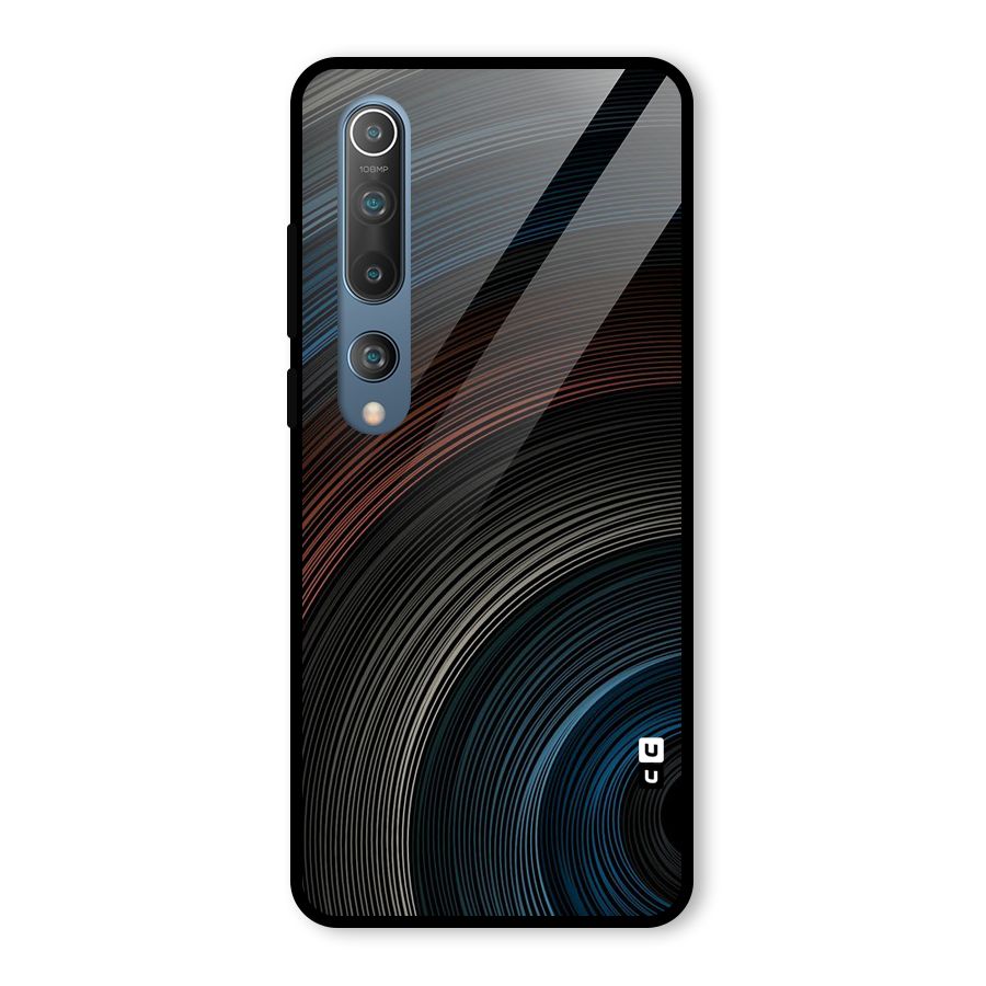 Dark Shade Swirls Glass Back Case for Mi 10