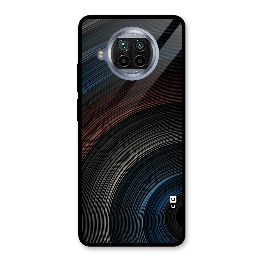 Dark Shade Swirls Glass Back Case for Mi 10i