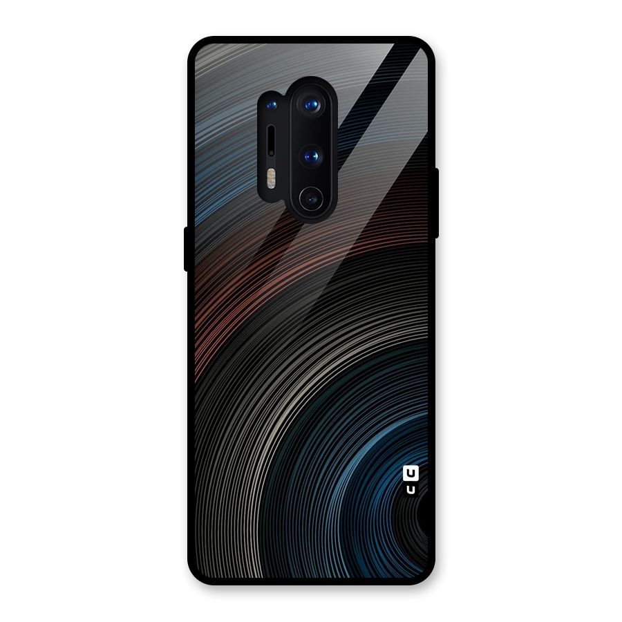 Dark Shade Swirls Glass Back Case for OnePlus 8 Pro