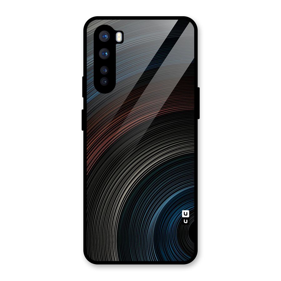 Dark Shade Swirls Glass Back Case for OnePlus Nord