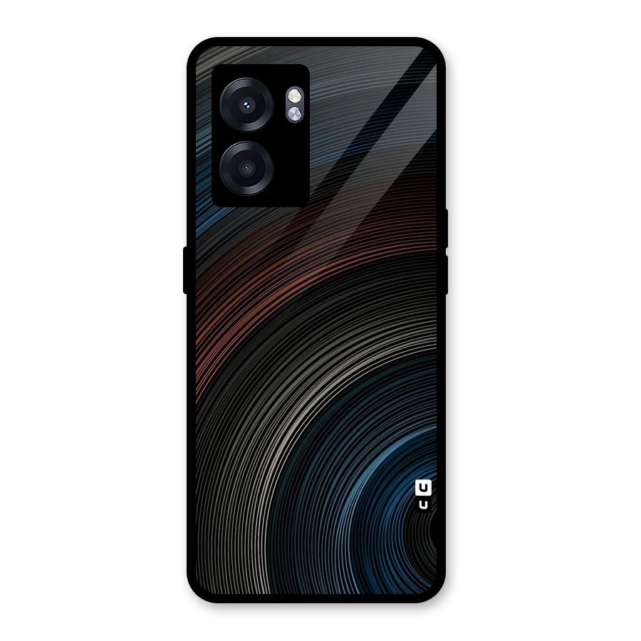Dark Shade Swirls Glass Back Case for Oppo K10 (5G)