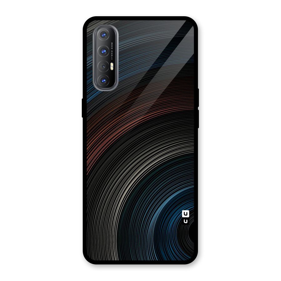 Dark Shade Swirls Glass Back Case for Oppo Reno3 Pro