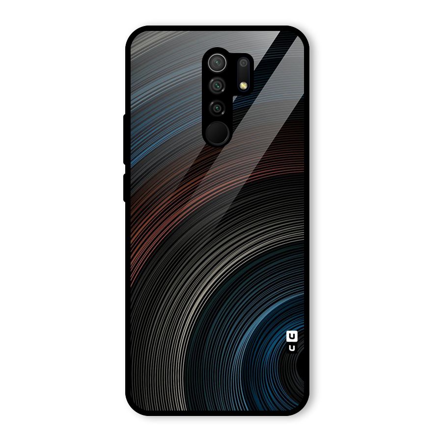 Dark Shade Swirls Glass Back Case for Poco M2
