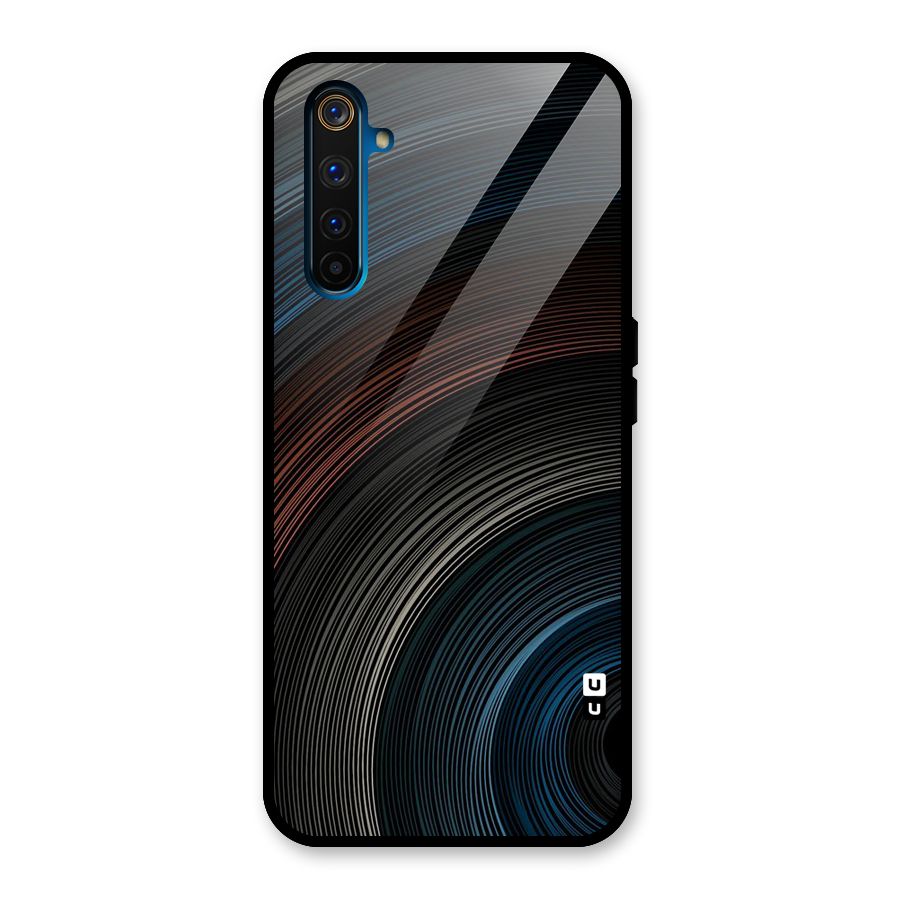 Dark Shade Swirls Glass Back Case for Realme 6 Pro