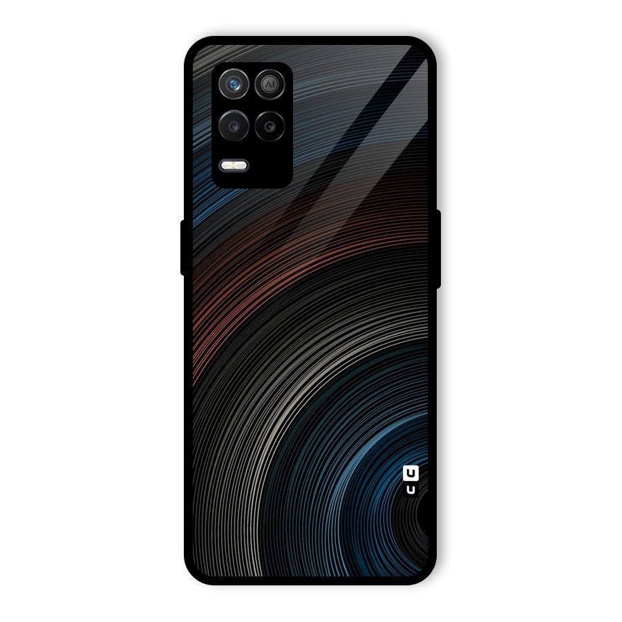 Dark Shade Swirls Glass Back Case for Realme 9 5G