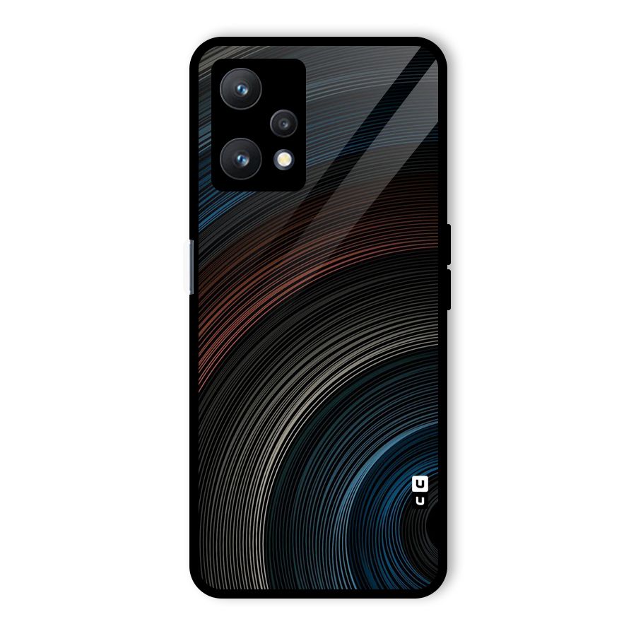 Dark Shade Swirls Glass Back Case for Realme 9 Pro 5G