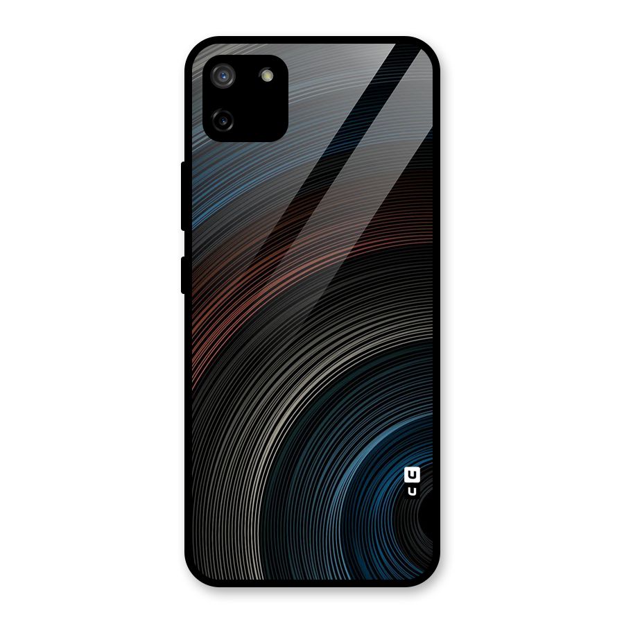 Dark Shade Swirls Glass Back Case for Realme C11