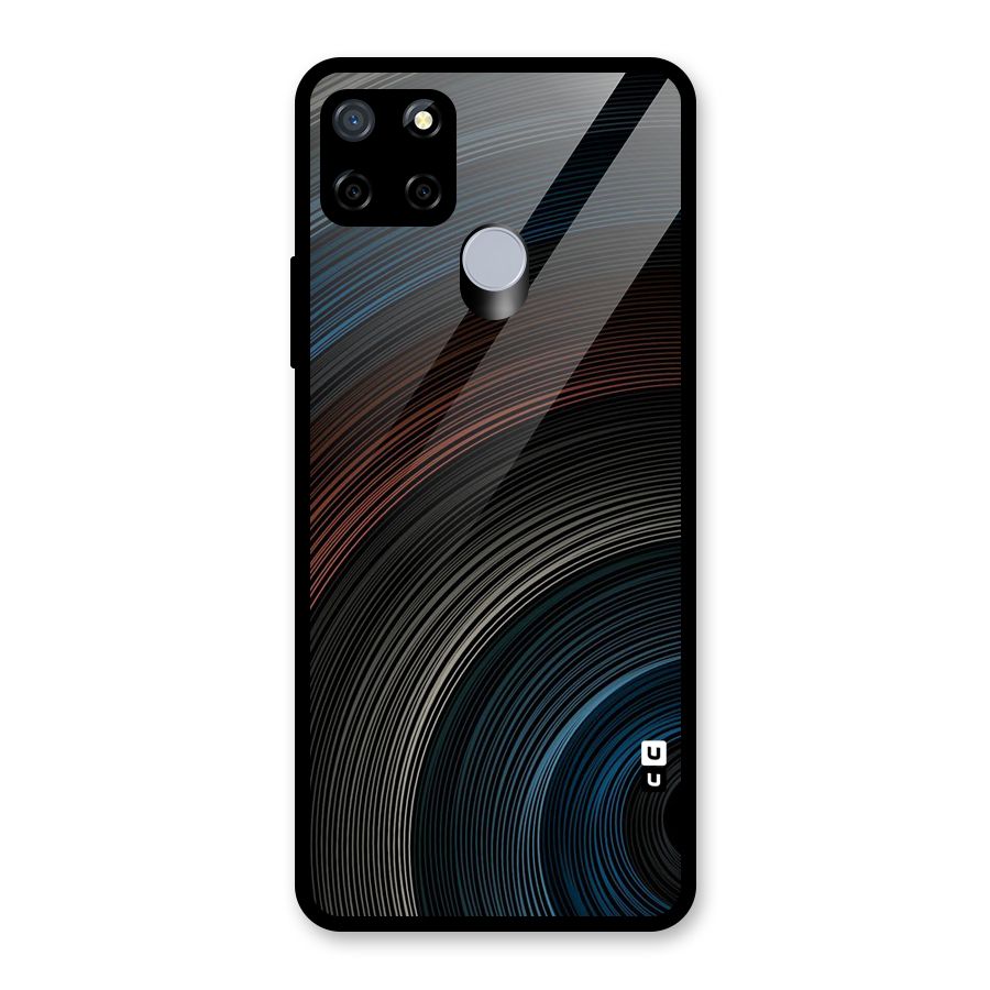 Dark Shade Swirls Glass Back Case for Realme Narzo 20