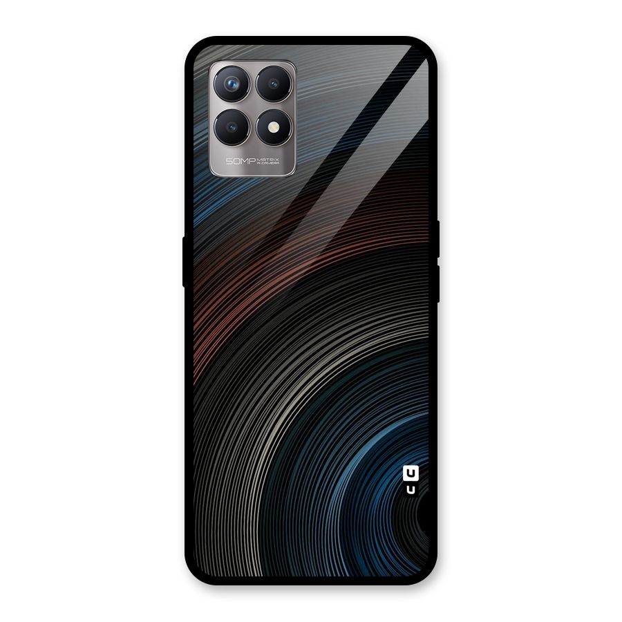 Dark Shade Swirls Glass Back Case for Realme Narzo 50