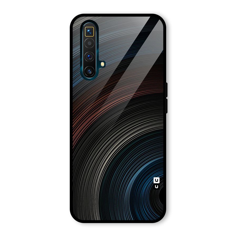 Dark Shade Swirls Glass Back Case for Realme X3