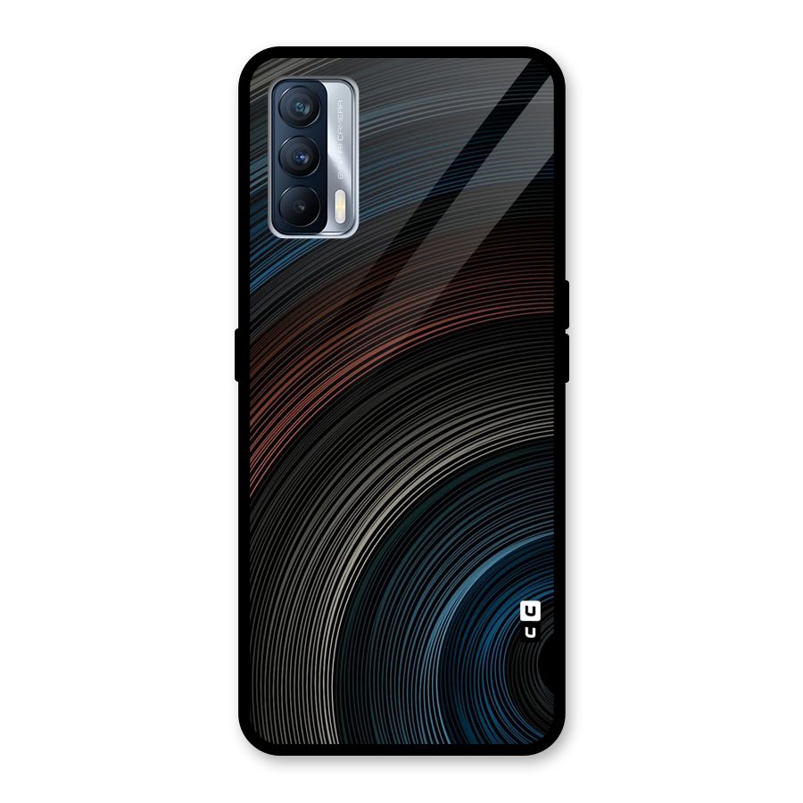 Dark Shade Swirls Glass Back Case for Realme X7