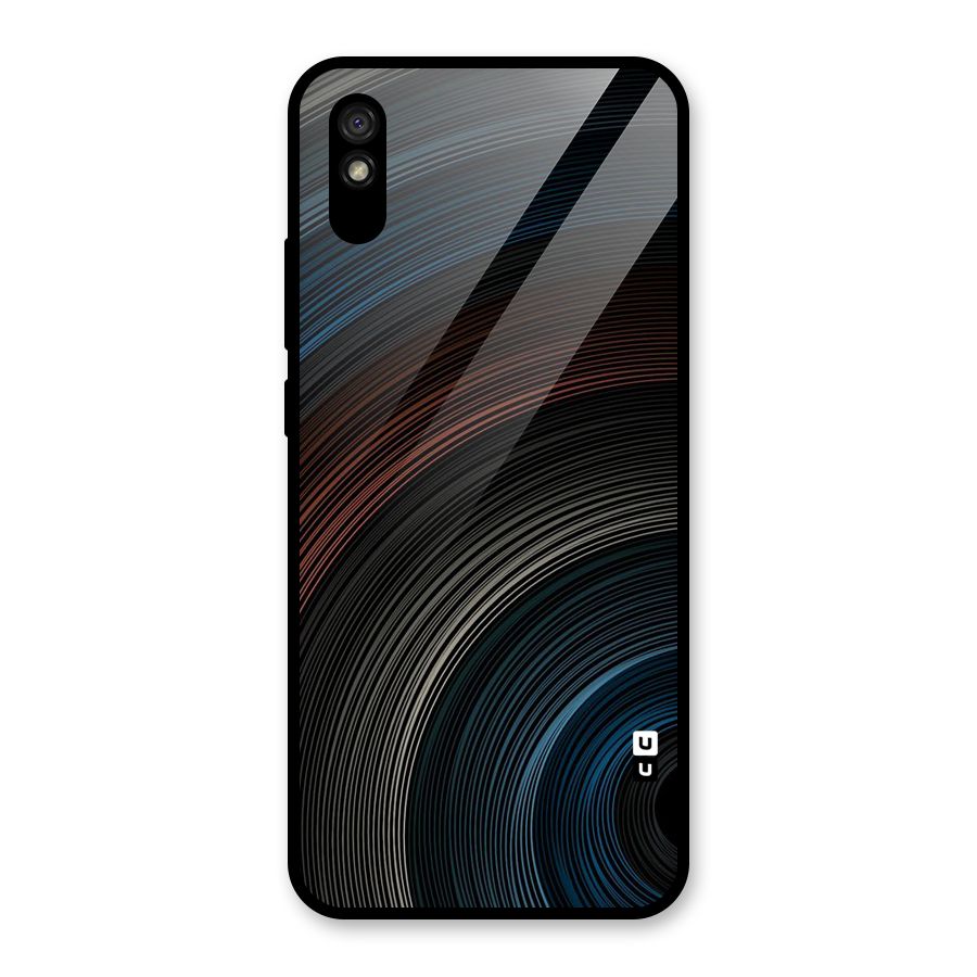 Dark Shade Swirls Glass Back Case for Redmi 9i