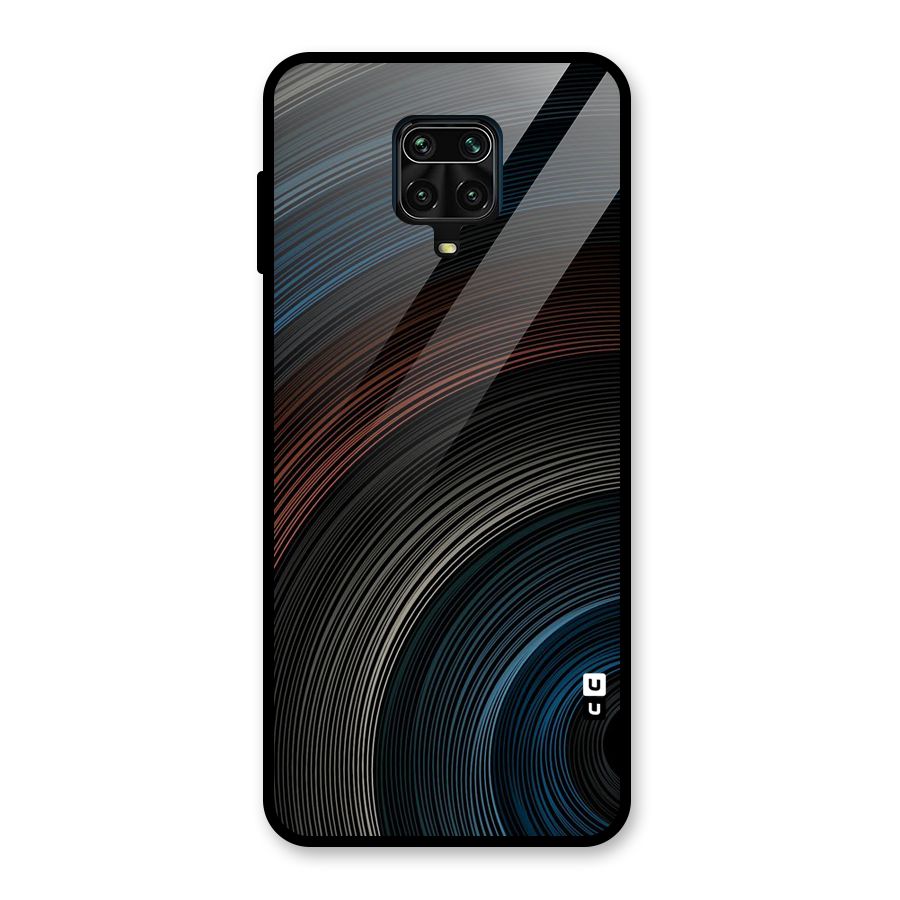 Dark Shade Swirls Glass Back Case for Redmi Note 10 Lite