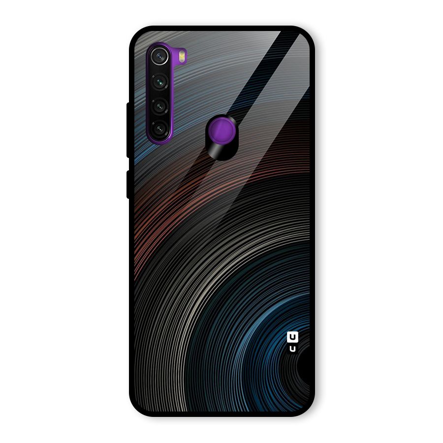 Dark Shade Swirls Glass Back Case for Redmi Note 8