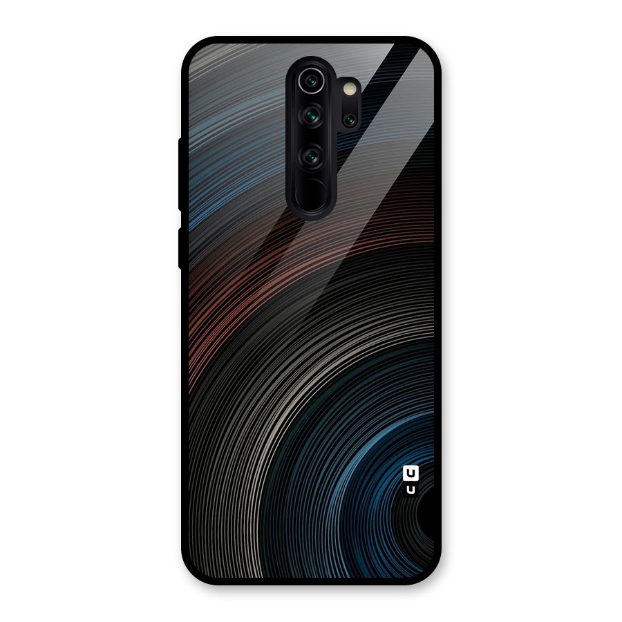 Dark Shade Swirls Glass Back Case for Redmi Note 8 Pro