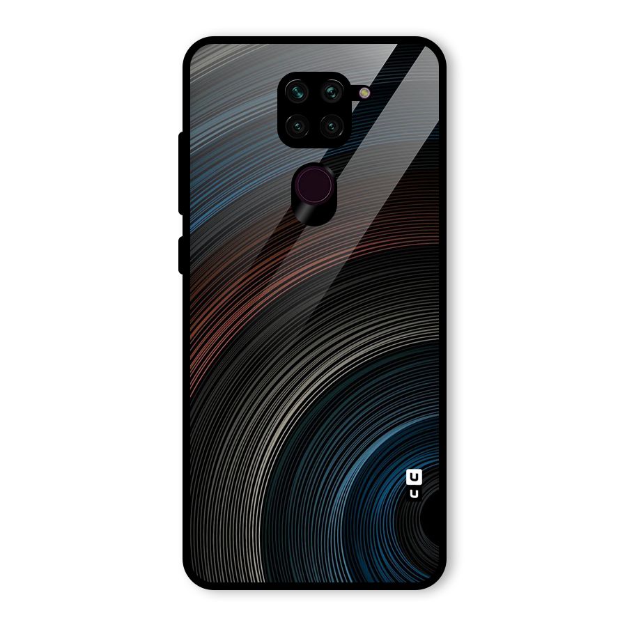 Dark Shade Swirls Glass Back Case for Redmi Note 9