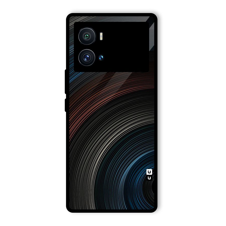 Dark Shade Swirls Glass Back Case for Vivo iQOO 9 Pro