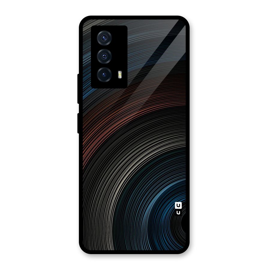 Dark Shade Swirls Glass Back Case for Vivo iQOO Z5