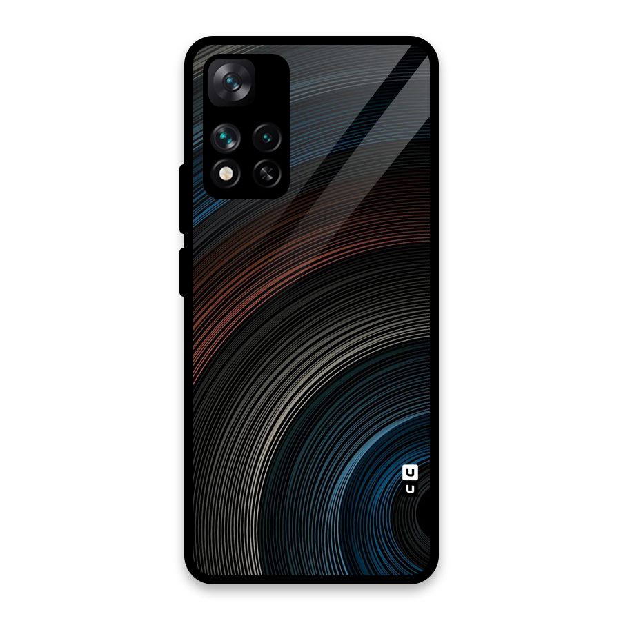 Dark Shade Swirls Glass Back Case for Xiaomi 11i HyperCharge 5G