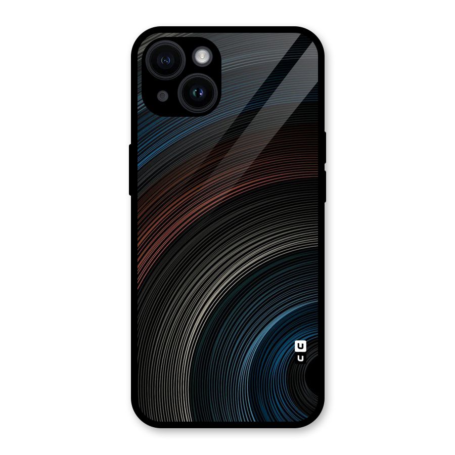 Dark Shade Swirls Glass Back Case for iPhone 14