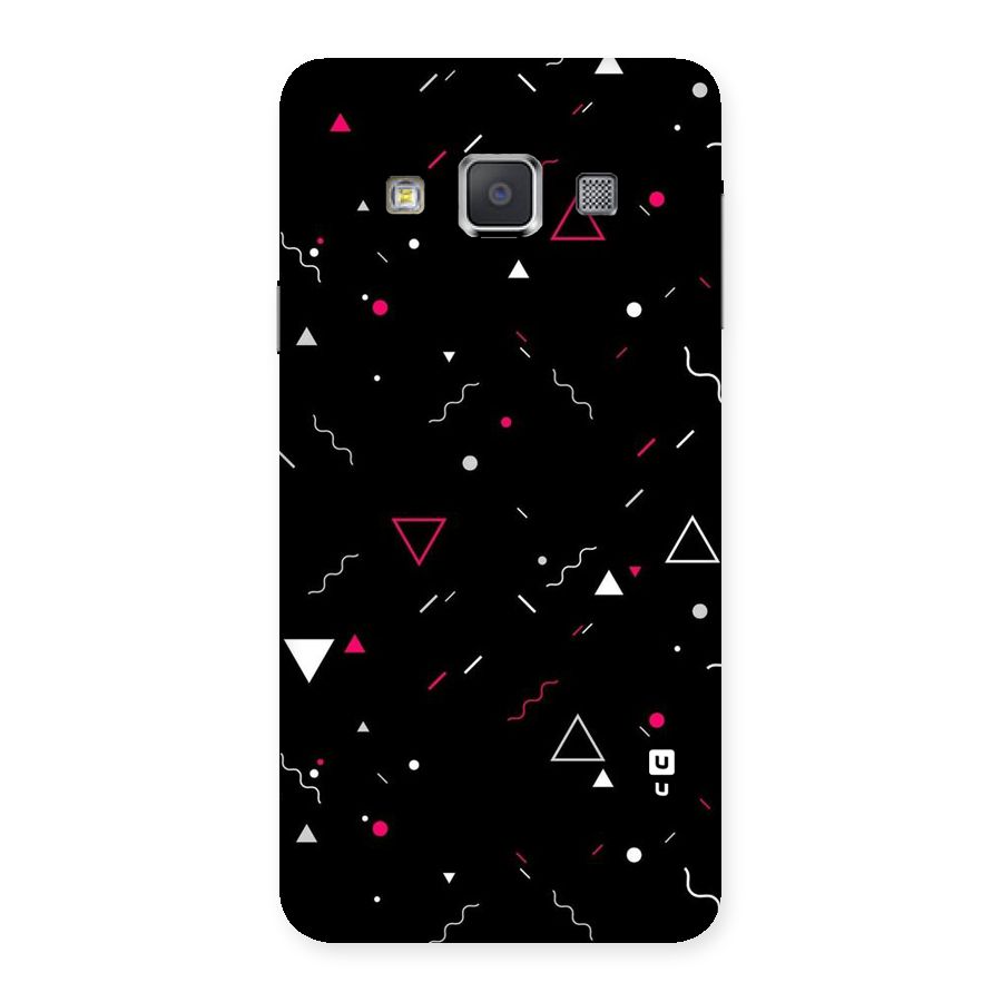 Dark Shapes Design Back Case for Galaxy A3