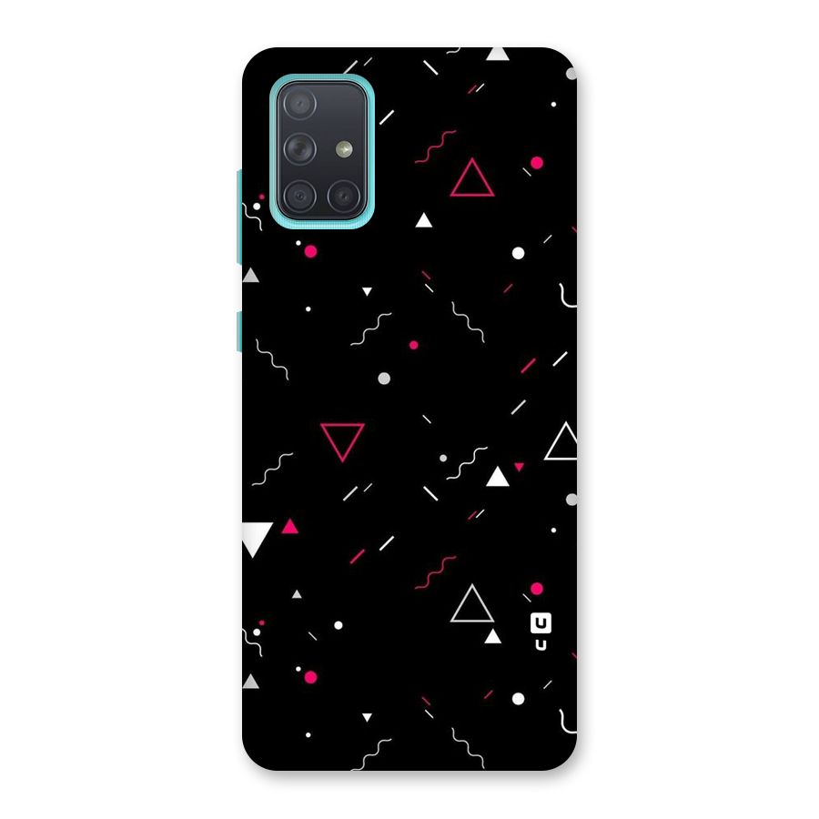 Dark Shapes Design Back Case for Galaxy A71