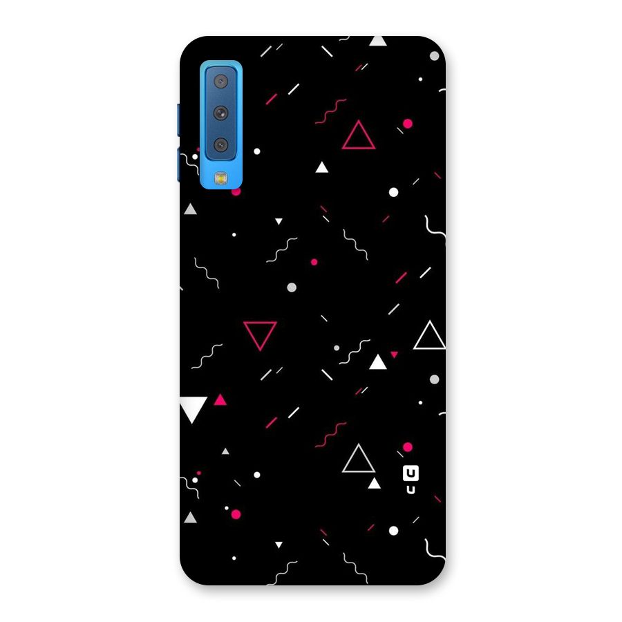 Dark Shapes Design Back Case for Galaxy A7 (2018)