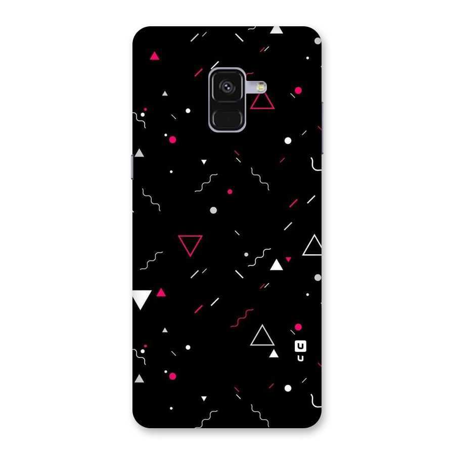 Dark Shapes Design Back Case for Galaxy A8 Plus