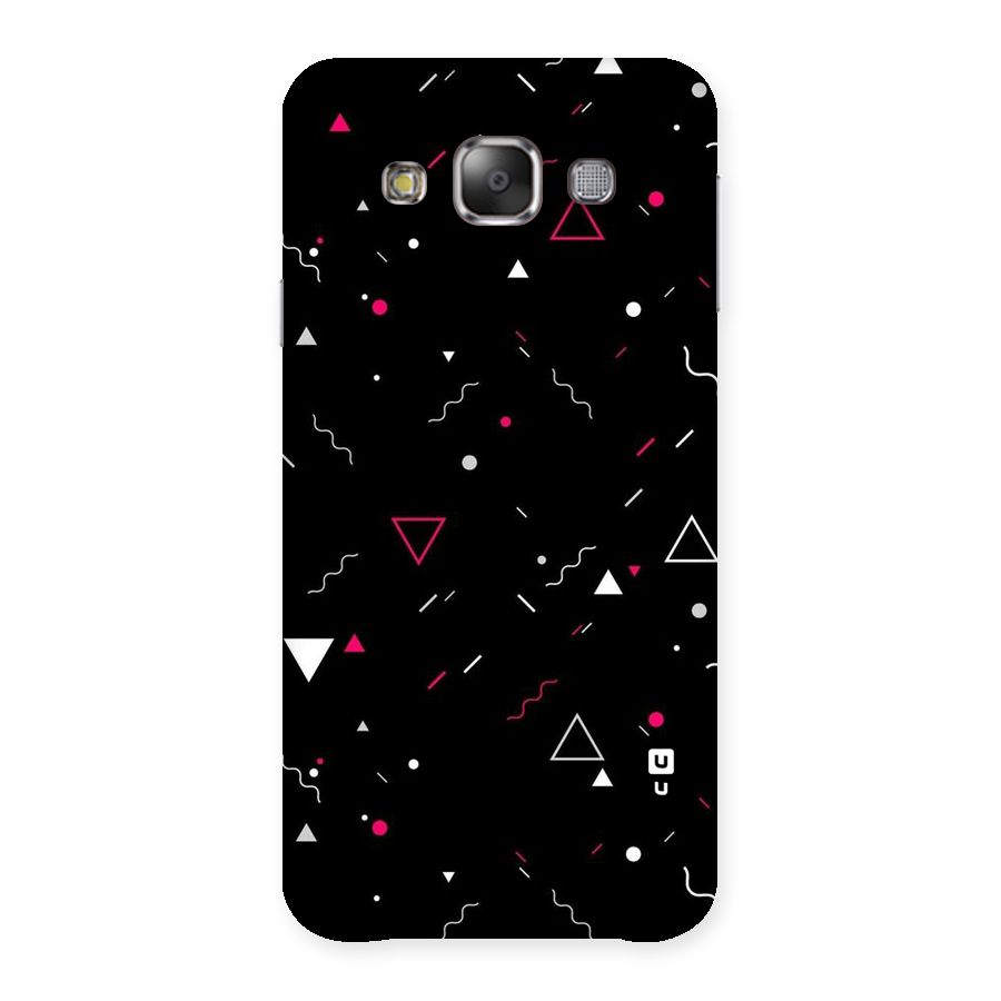 Dark Shapes Design Back Case for Galaxy E7
