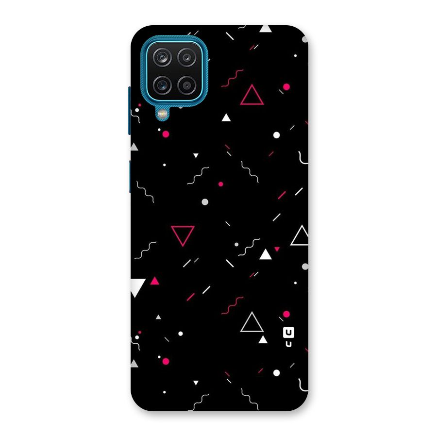Dark Shapes Design Back Case for Galaxy F12