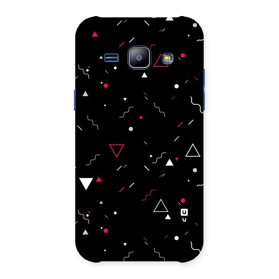 Dark Shapes Design Back Case for Galaxy J1