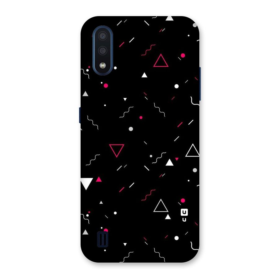 Dark Shapes Design Back Case for Galaxy M01