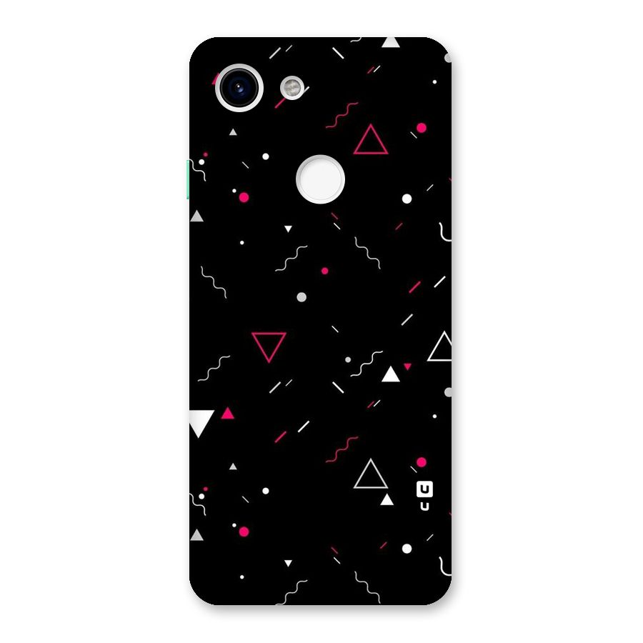 Dark Shapes Design Back Case for Google Pixel 3