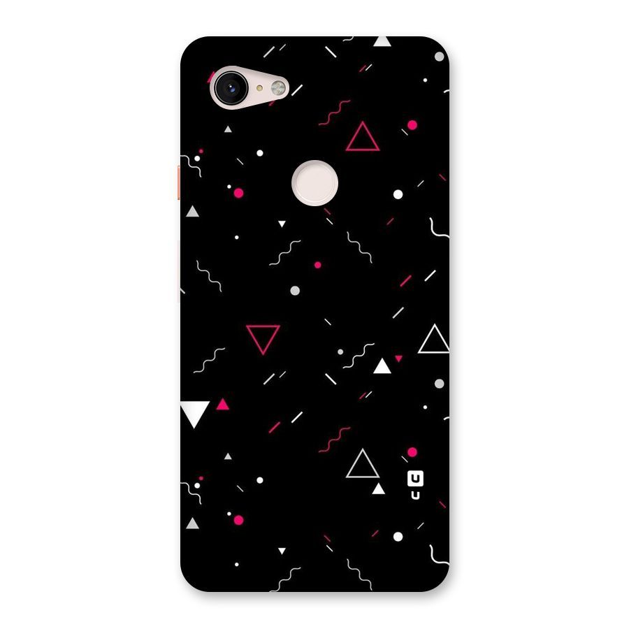 Dark Shapes Design Back Case for Google Pixel 3 XL