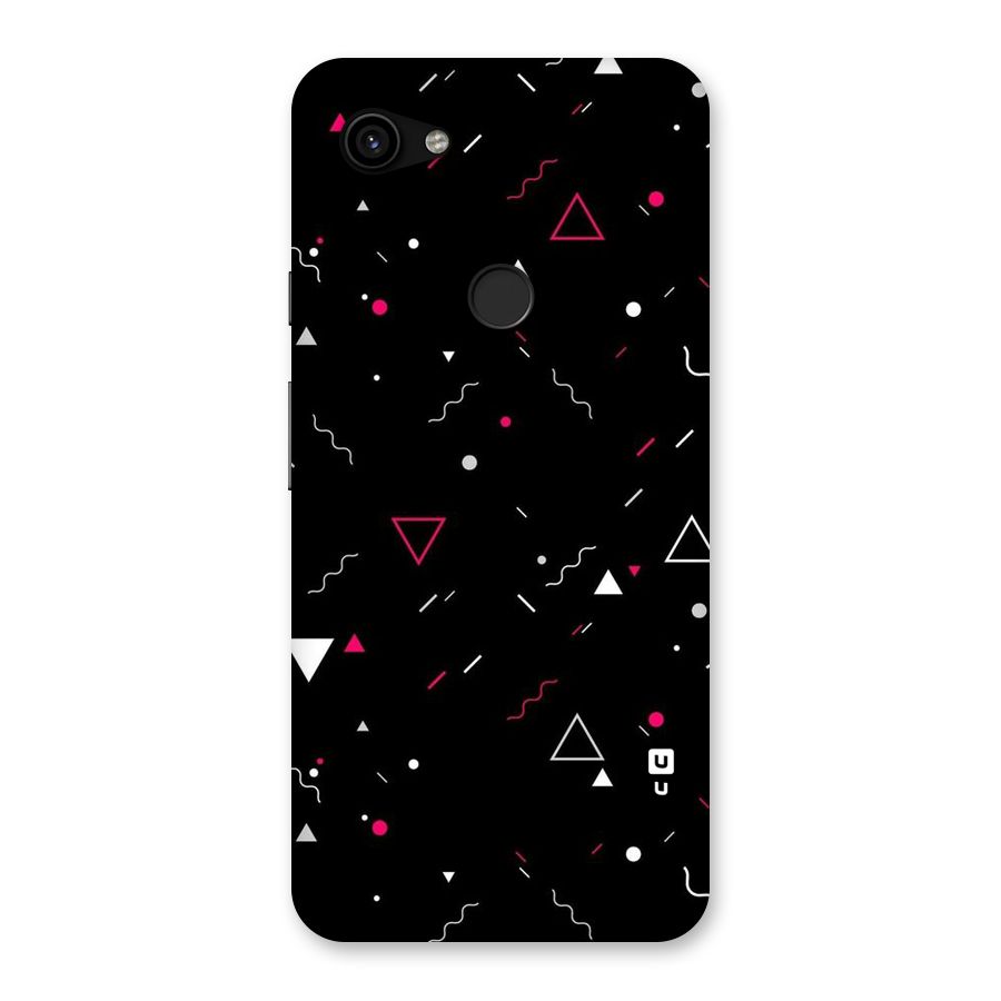 Dark Shapes Design Back Case for Google Pixel 3a XL