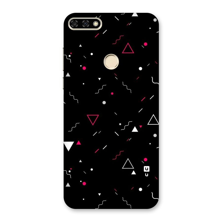 Dark Shapes Design Back Case for Honor 7A