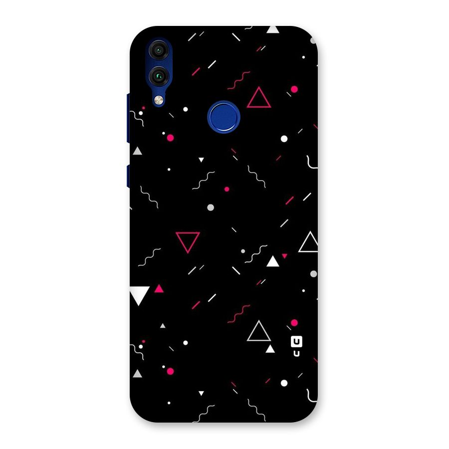 Dark Shapes Design Back Case for Honor 8C