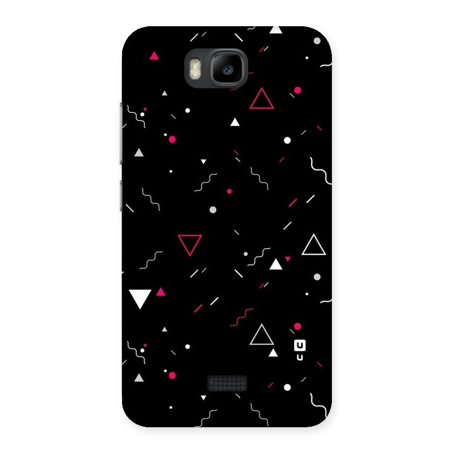 Dark Shapes Design Back Case for Honor Bee