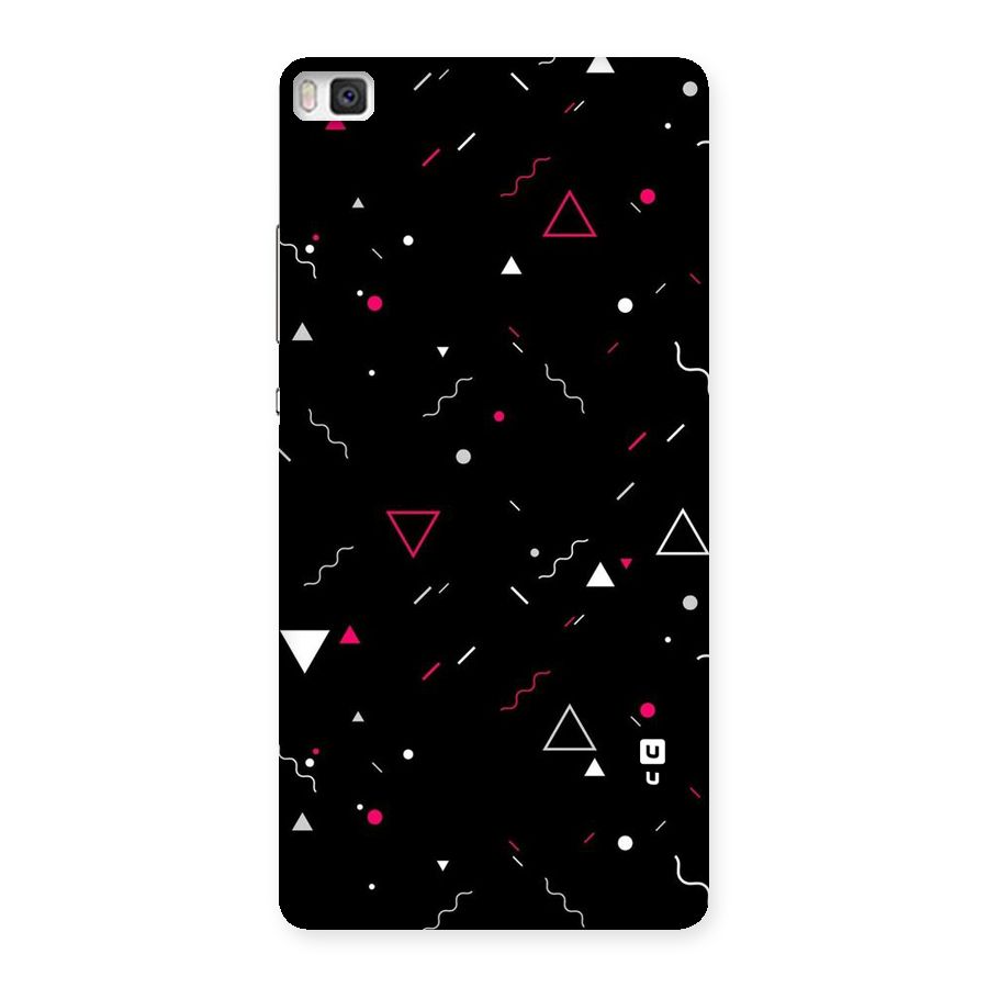 Dark Shapes Design Back Case for Huawei P8