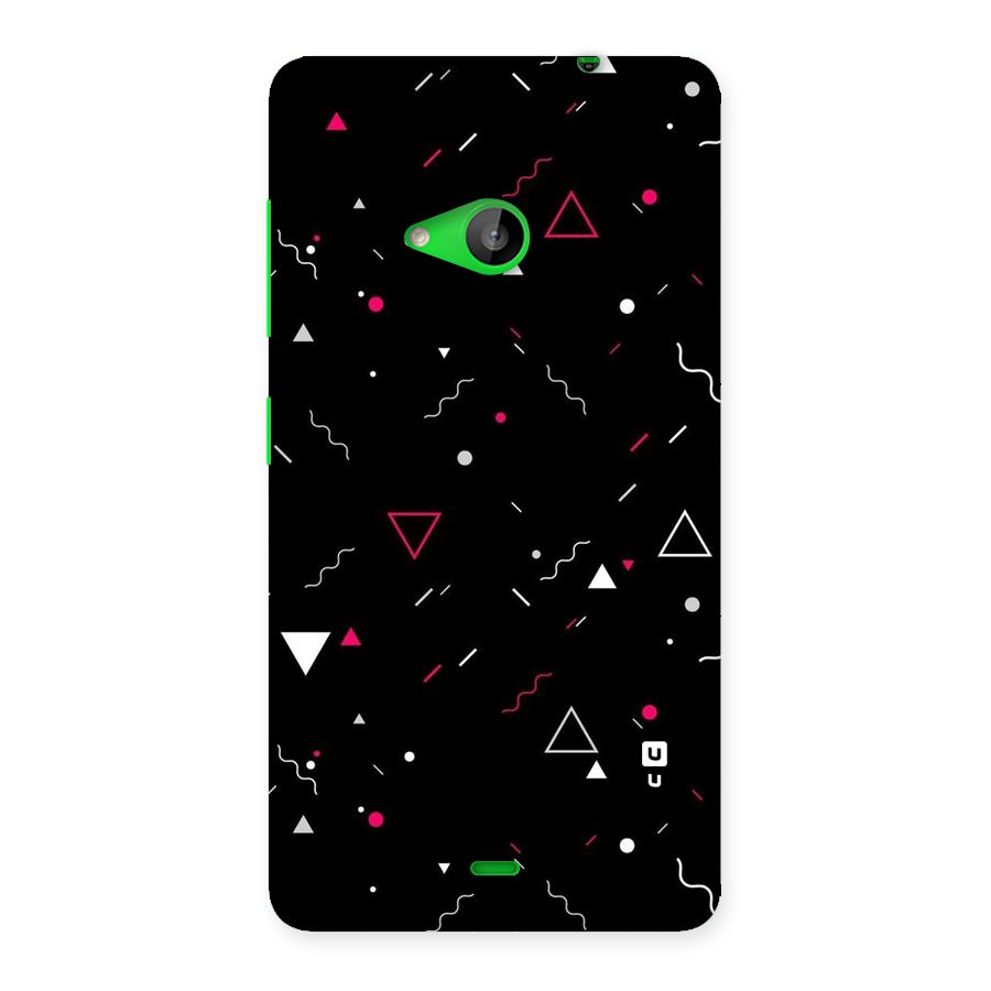 Dark Shapes Design Back Case for Lumia 535