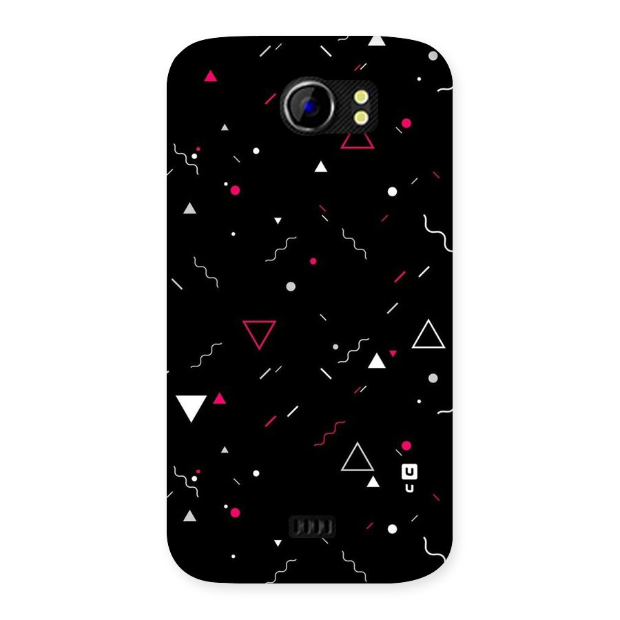 Dark Shapes Design Back Case for Micromax Canvas 2 A110