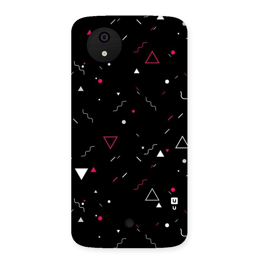 Dark Shapes Design Back Case for Micromax Canvas A1