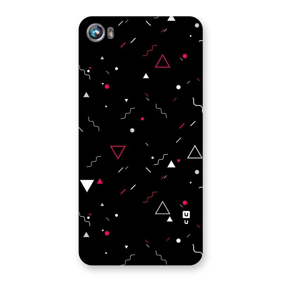 Dark Shapes Design Back Case for Micromax Canvas Fire 4 A107