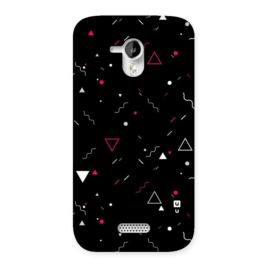 Dark Shapes Design Back Case for Micromax Canvas HD A116