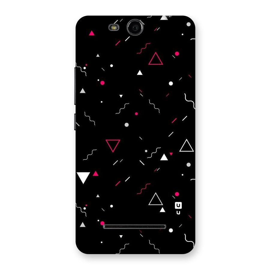 Dark Shapes Design Back Case for Micromax Canvas Juice 3 Q392